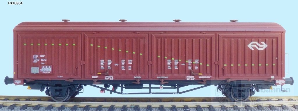 web EX20804 Exact Train 20804 - Schiebewandwagen NS Ep.IV Hbis EUROP 8 Sicken Nr.1 H0/GL